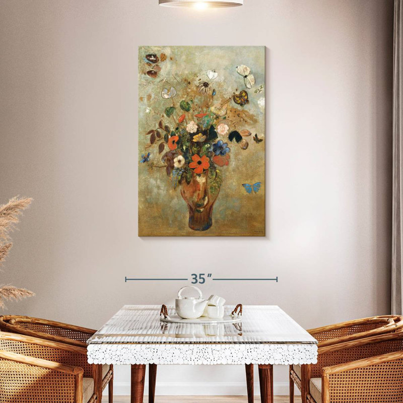 Harnek Nature morte aux fleurs 1905, H 45 po x l 30 po