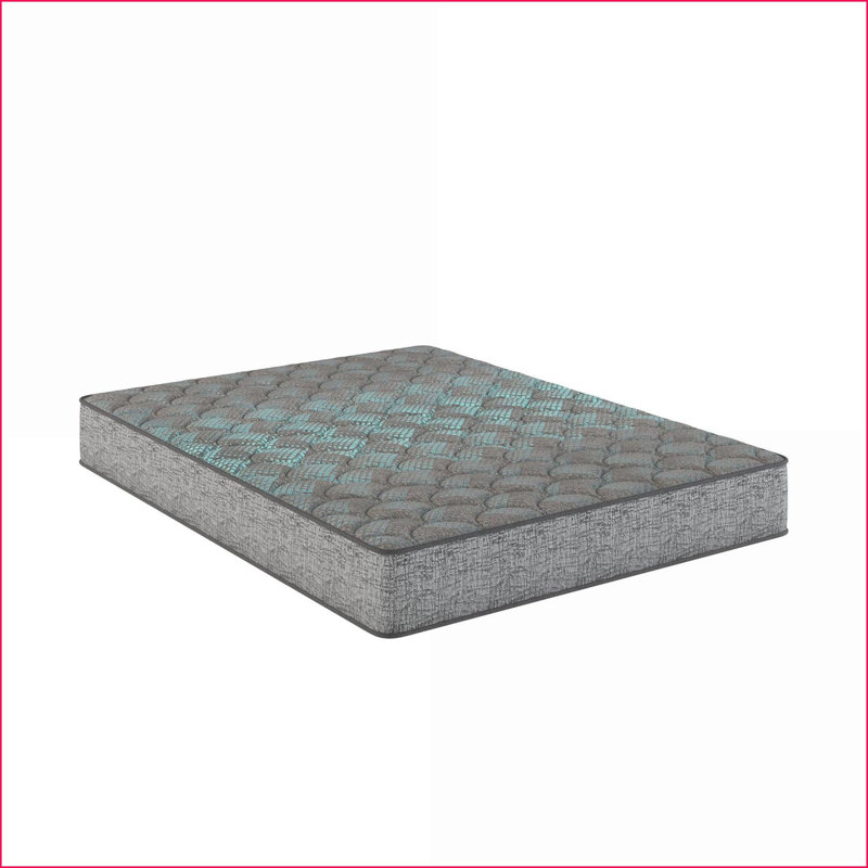 Matelas, matelas en mousse à confort moyen 7 po Restonic | Simple TG | Gris + bleu