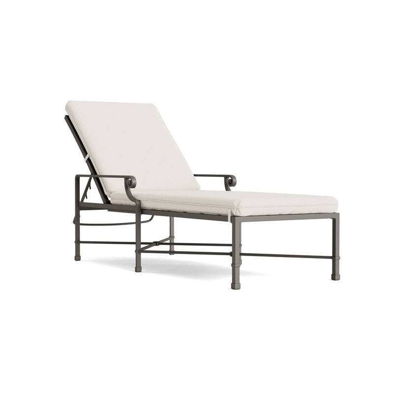 Venetian Outdoor Chaise Lounge, Mica, Fusion Natural