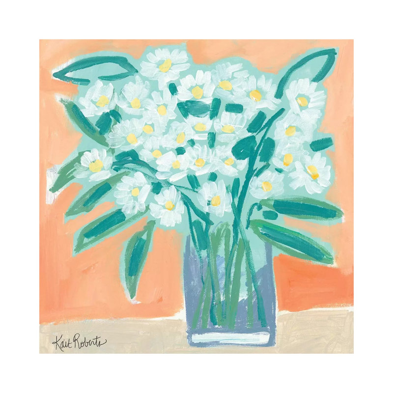 Flowers Tell Me Secrets by Kait Roberts - Wrapped Canvas Painting, 93.98 cm H x 93.98 cm W