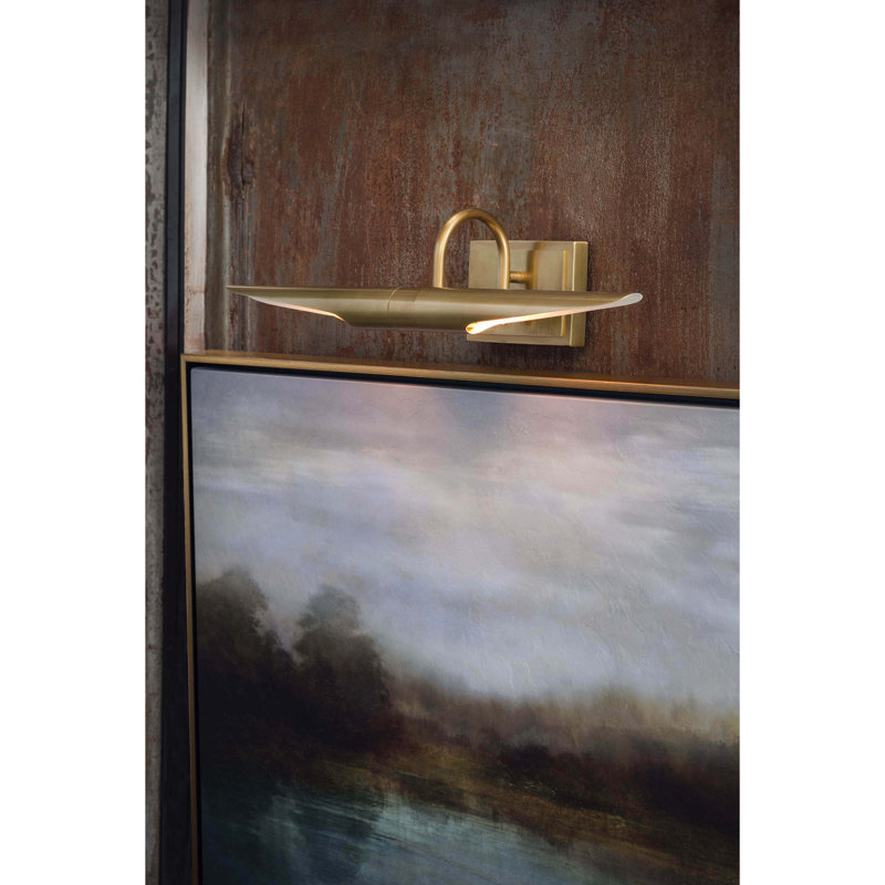 Petit luminaire photo Redford, Laiton naturel