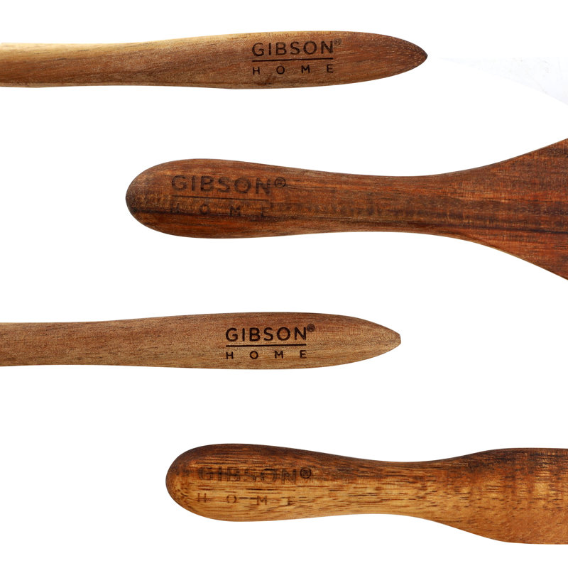 Ensemble de 7 mini ustensiles de cuisine en bois d'acacia et en silicone de General Store