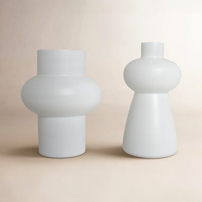 Mable 2-Piece Set Glass Table Vase