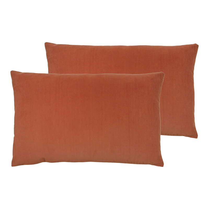 Bouley Rectangular Scatter Cushion, Polyester, Brick Brown
