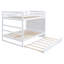 Lit superposé avec lit gigogne, escalier de rangement et tiroirs - Structure en bois massif pour enfants et adolescents-1330360141-1330360138