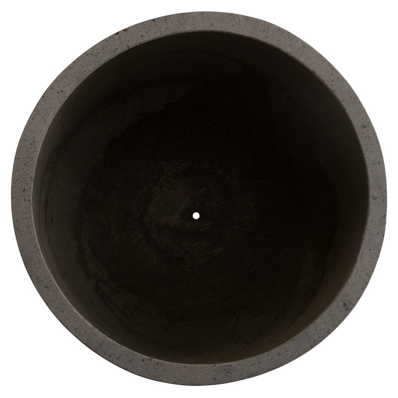 Pot à fleurs en ciment Efkea, Gris, H 28 po x l 26 po x P 26 po