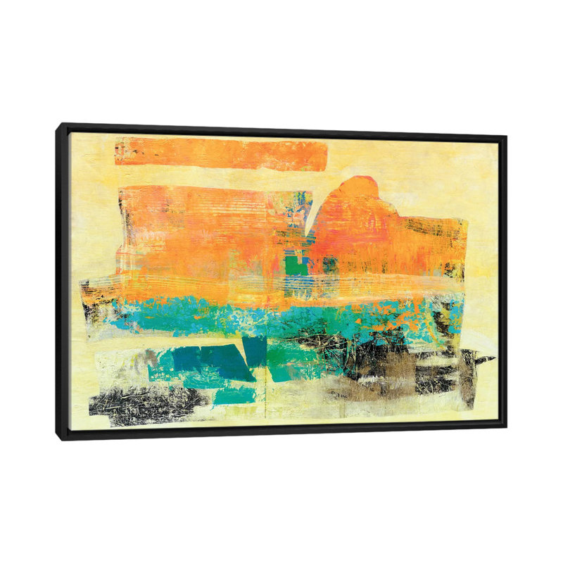 Sherbet - Painting on Canvas, 152.5 cm H x 101.5 cm W, Black Framed