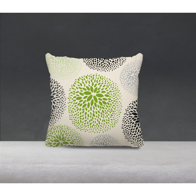 Coussin décoratif intérieur / extérieur en polyester filé à la main Bavière, H 17 po x l 17 po