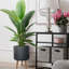 Modern Ribbed Cylinder Round Planter with Feet-2118313553-2118313558
