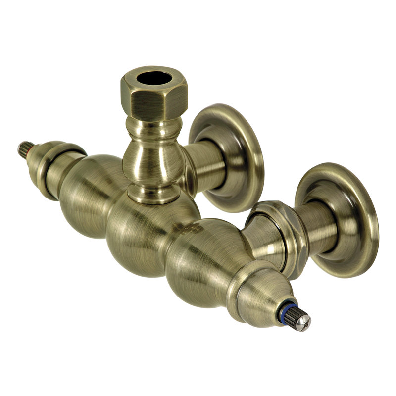 Kingston Brass Vintage 3-3/8 Inch Wall Mount Faucet Body, Antique Brass
