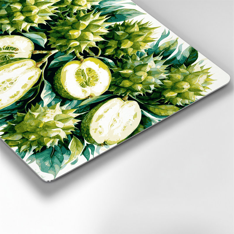 Art mural en métal beige Fruit Soursop, H 11 po x l 14 po