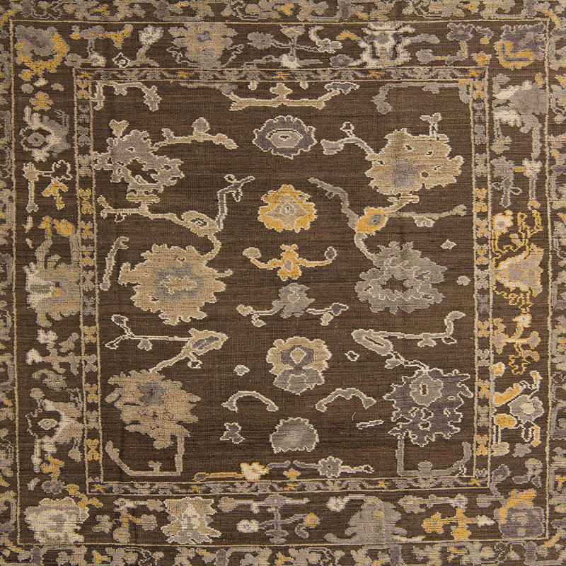Abstract Indoor Rug, Square 6'