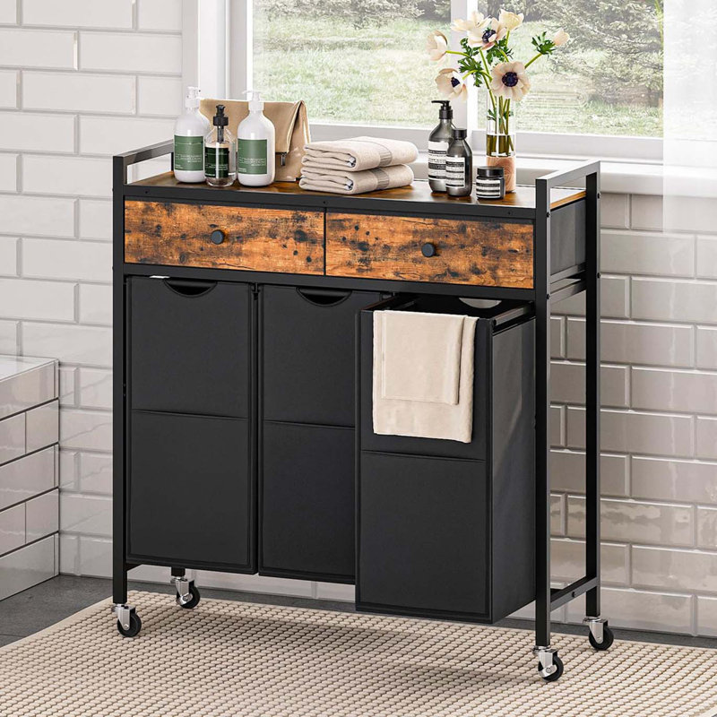 Bhargava Rolling Laundry Sorter with Handles