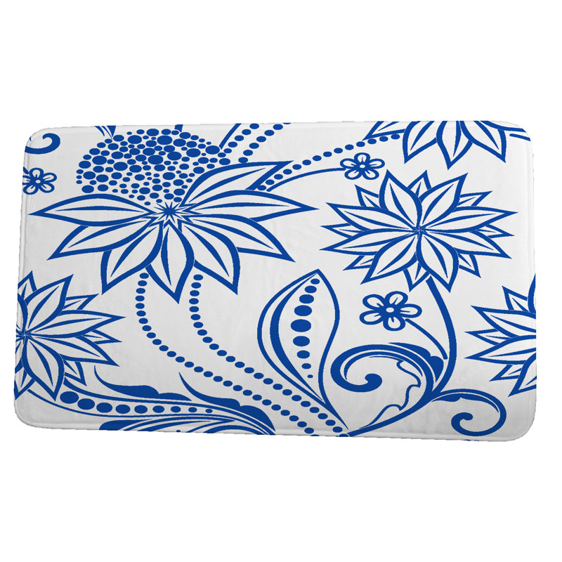 Tapis pour salle de bain Lower Failand, Bleu, l 24 po x L 36 po