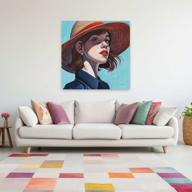 Art contemporain contemporain, H 48 po x l 48 po