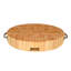 Gift 18" End Grain Maple Round Chopping Block with Handles