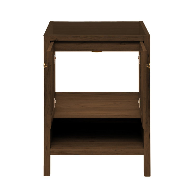Château 24" Brown Oak Freestanding Bathroom Vanity Cabinet