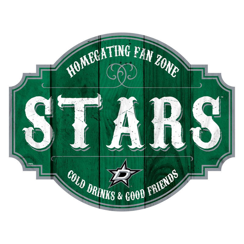Rustic Entertainment Wall Decor, Dallas Stars