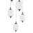 6 - Light Led Lantern Cluster Pendant