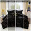 3 édredon ultraléger noir / or avec 2 taies décoratives et coussin décoratif pour lit simple / simple TG, coussin ultra doux TG, noir / doré, rembourrage, - étiqueté, lavable à la machine