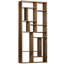Malic Solid Wood Geometric Bookcase