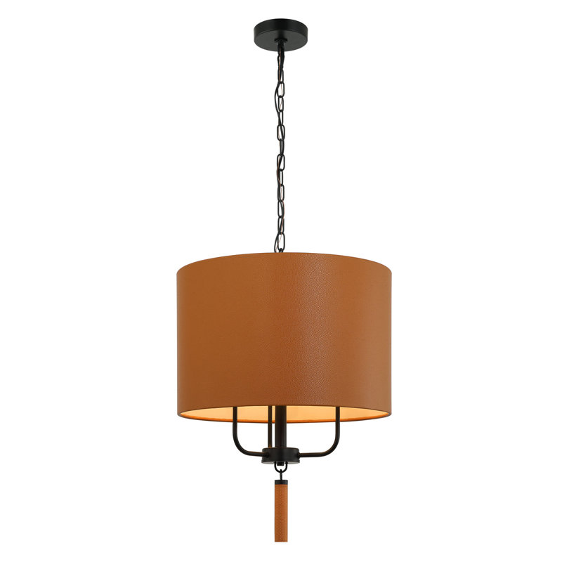 3 - Light Pendant, Black, Camel