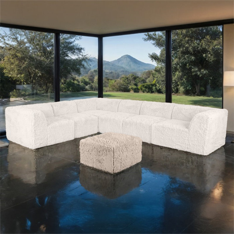 Repose-pieds modulaire Taylor, Taupe