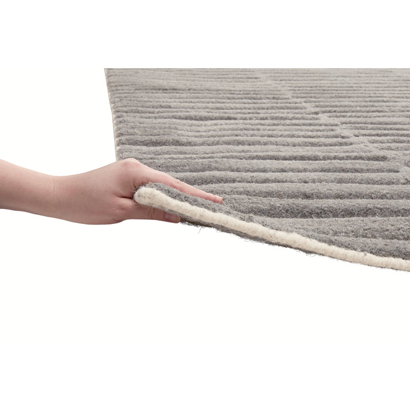Photo Striped Hand Woven Area Rug, Rectangular 120 x 180cm