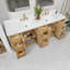 Ensemble de meuble-lavabo double 84 "avec miroir Adela-1795460058-1795460056-1804372352