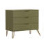 Commode anglaise 3 tiroirs Mid-Century Rockefeller-576051710