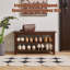 Banc de rangement pour chaussures peu encombrant, support moderne en bois massif pour le vestibule