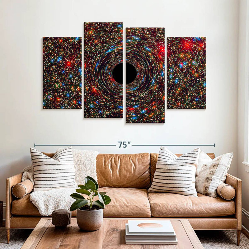 Oberle Galaxy M87 Black Hole, 42" H x 68" W