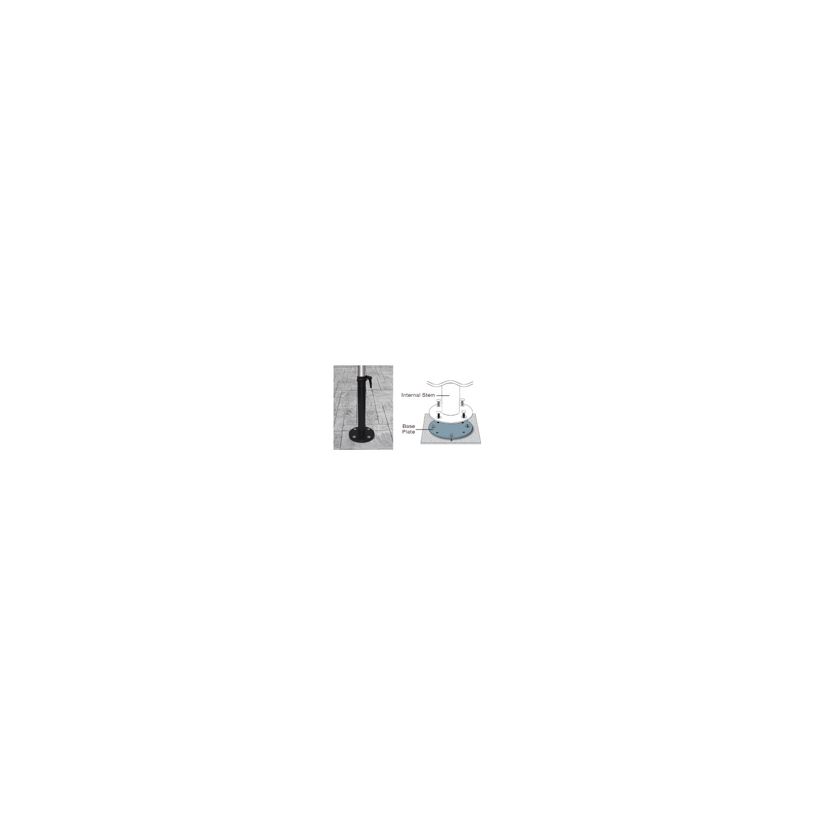 Libra Concrete Mount Kit Pole