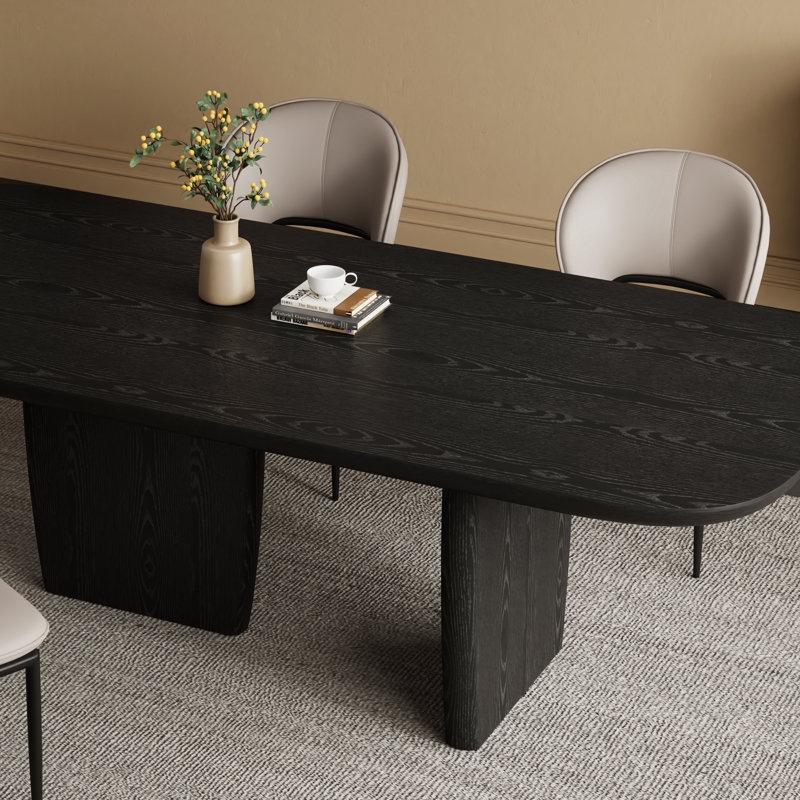 Ensemble de table de salle à manger en bois 78,8 po avec 6 chaises