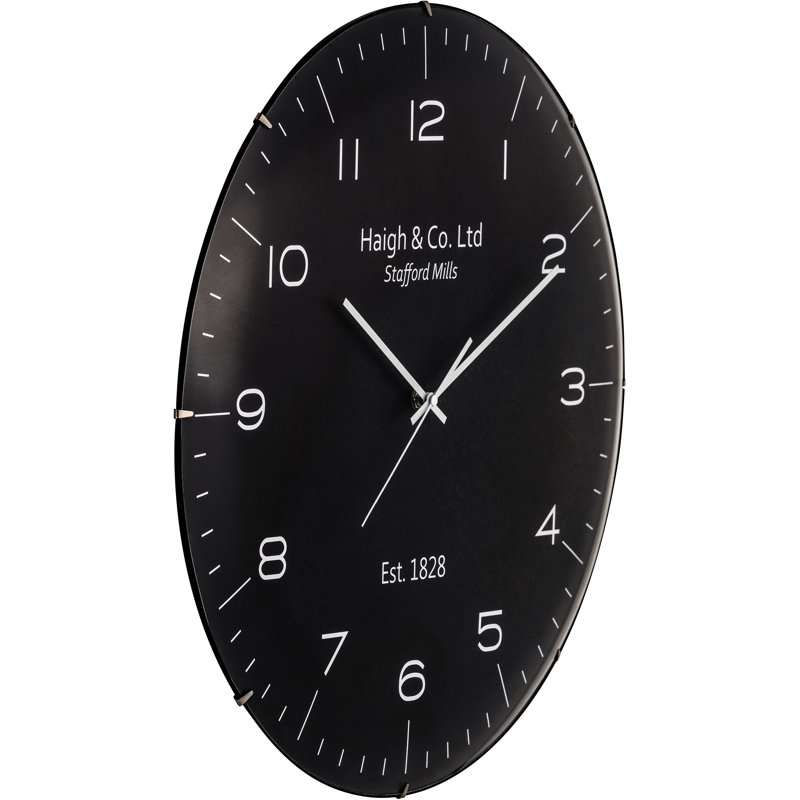 Wall Clock, Black/Silver