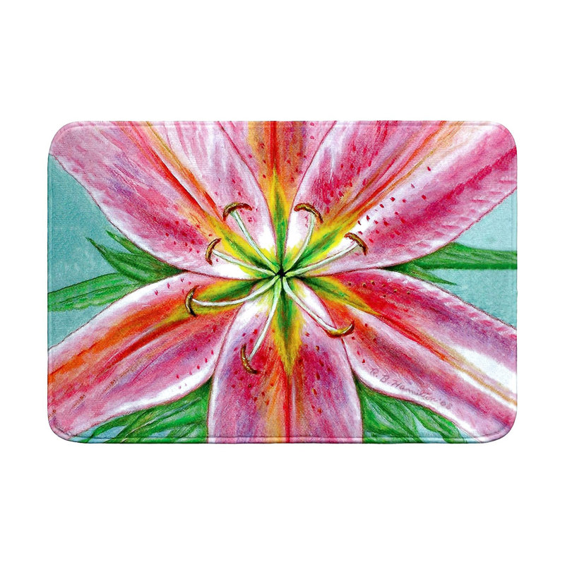Pink Lily Bath Mat