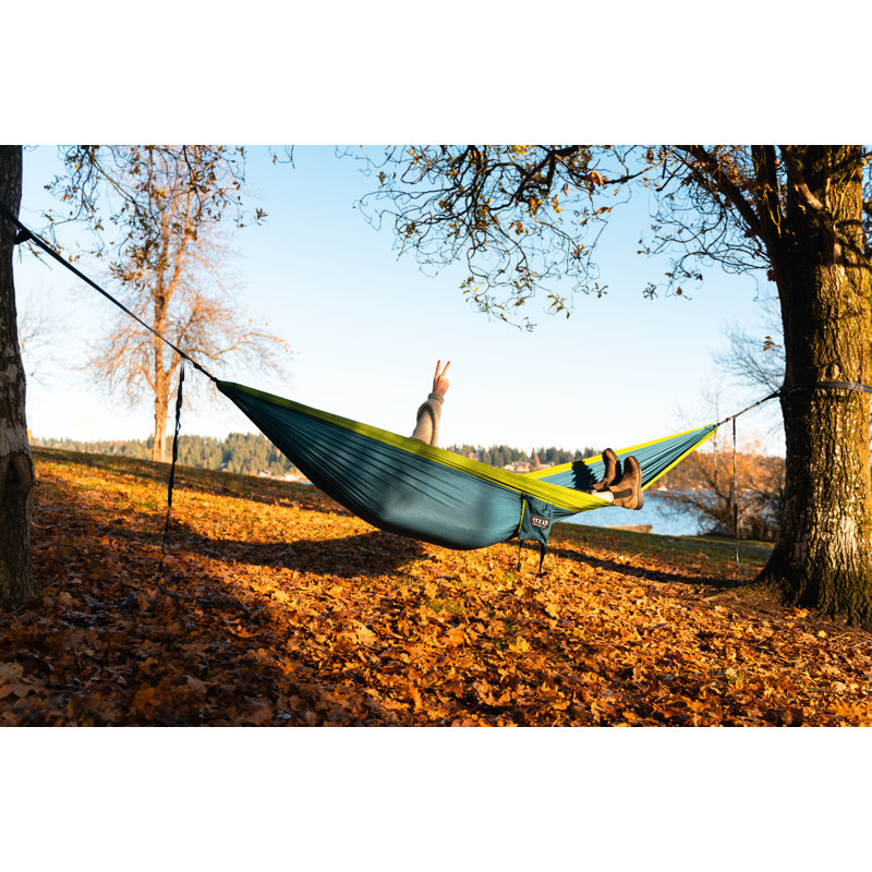 Camping Hammock, 33'' H x 66'' W x 114'' L, Marine/Cedar