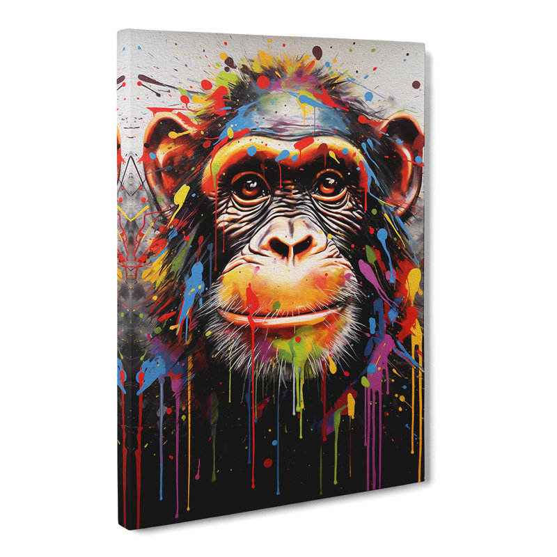 Monkey Modern - Wrapped Canvas, 76cm H x 50cm W x 3cm D