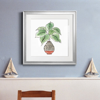 Boho Greenery I - peinture encadrée