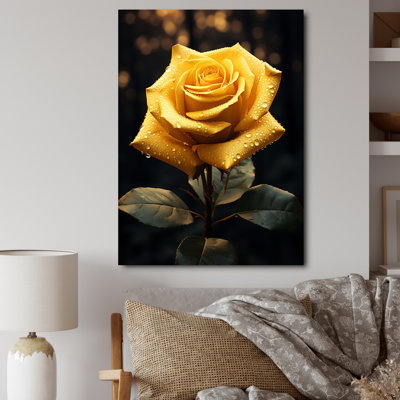 Dannen jaune noir rose Elegance II - imprimé