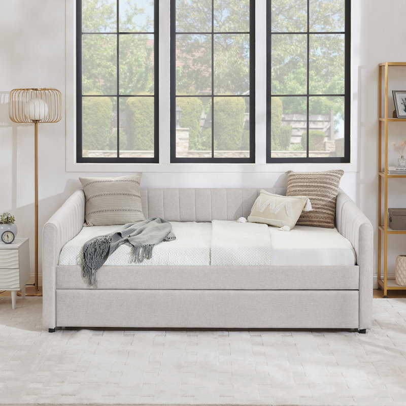 Upholstered Daybed with Trundle, Full