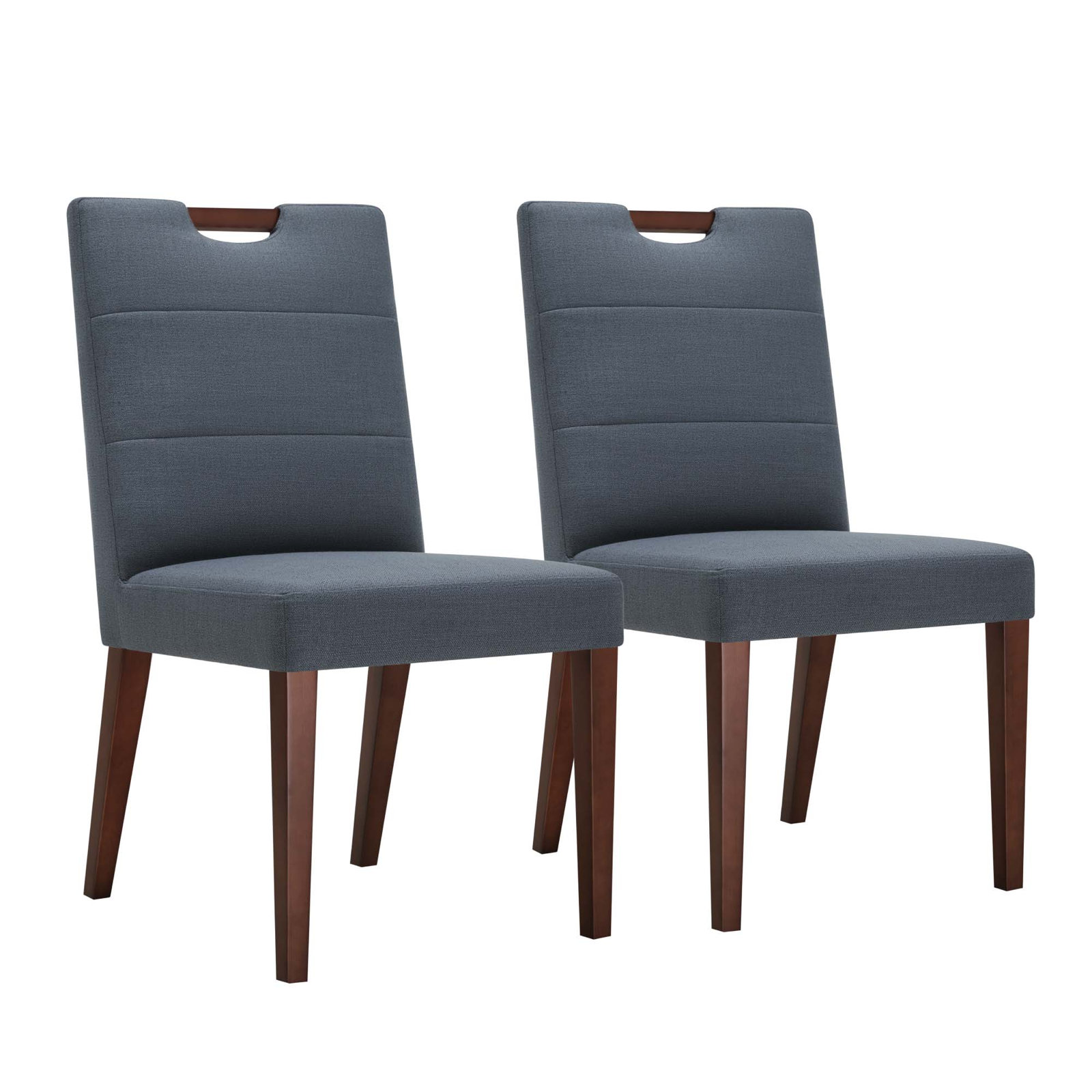 Hayes Upholstered Dining Chair Set Of 2, Navy Blue