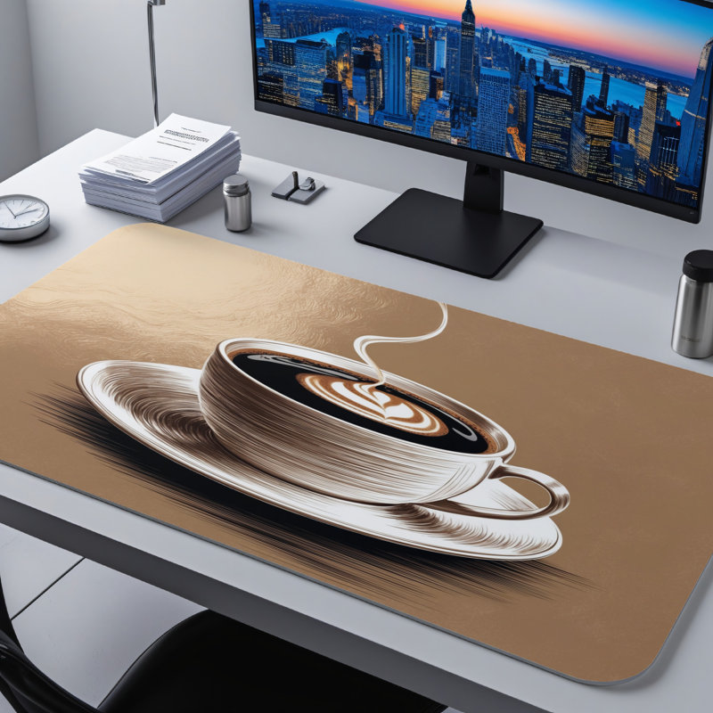 Polyester Desk Pad, 31.5x15.5