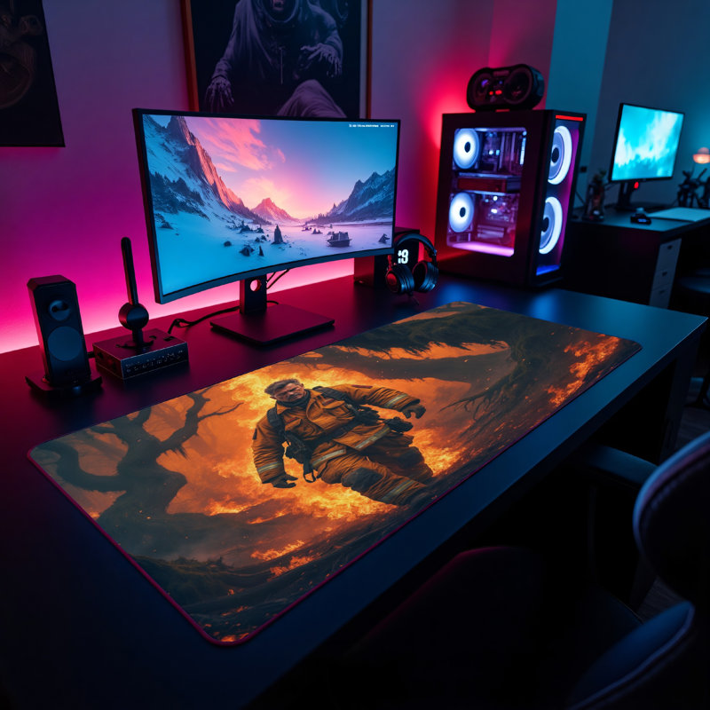 Polyester Desk Pad, 23.6x13.8