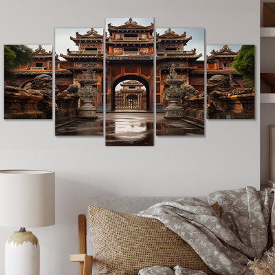 Vietnam Hue Imperial City II - Vietnam Wall Art Living Room - 5 panneaux