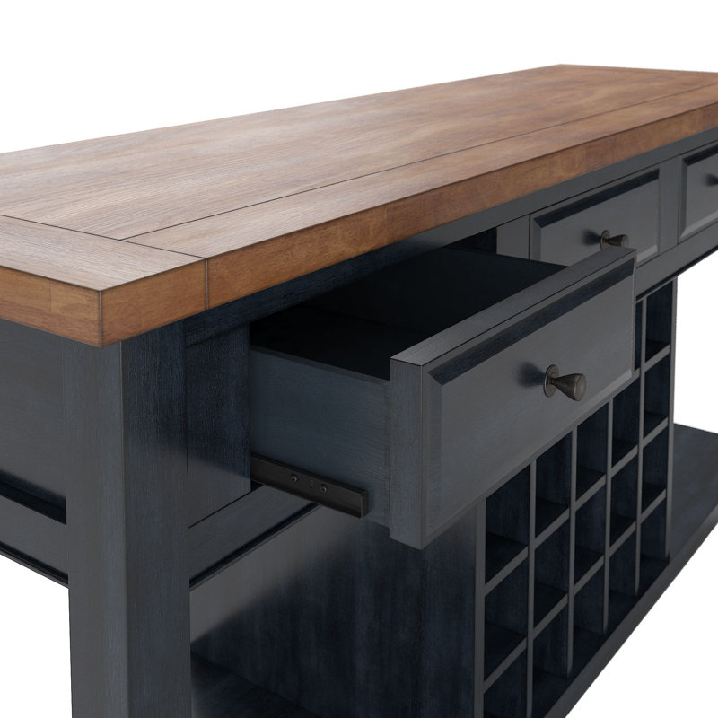 Buffet 62 po Marcotte, Denim antique