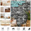 10 x 3 x 3 carreaux de brique autocollant mural papier peint panneau de mousse 13,8 x 15,2 po