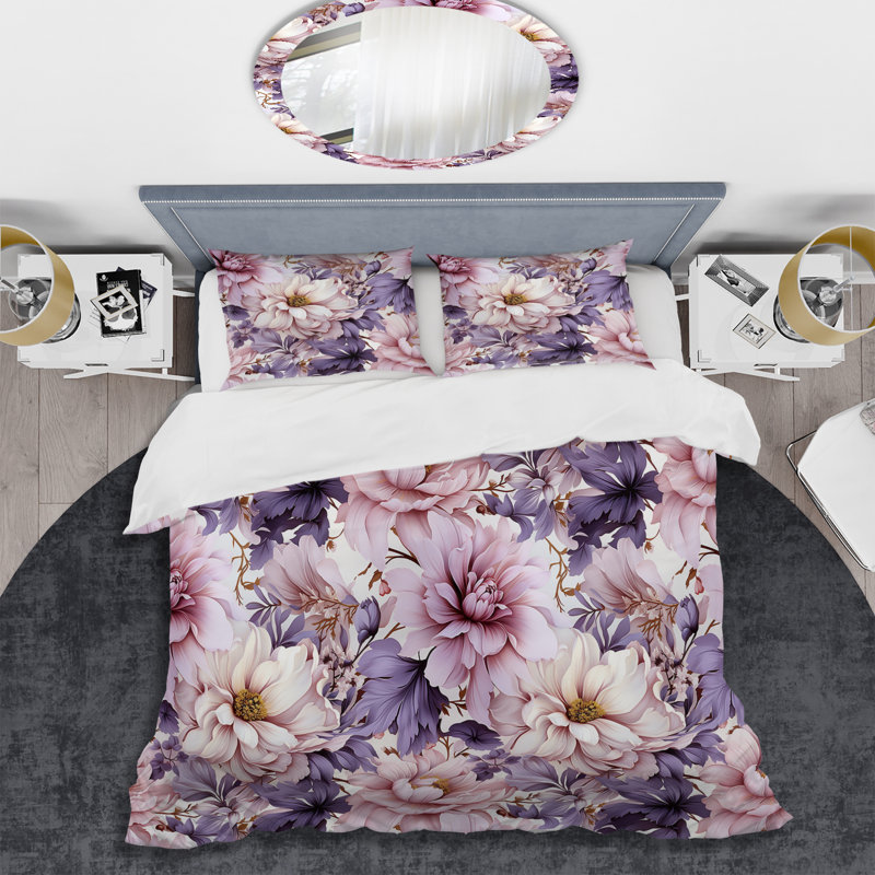Ensemble de housse de couette Ethereal, Housse de couette pour grand lit et 2 taies décor