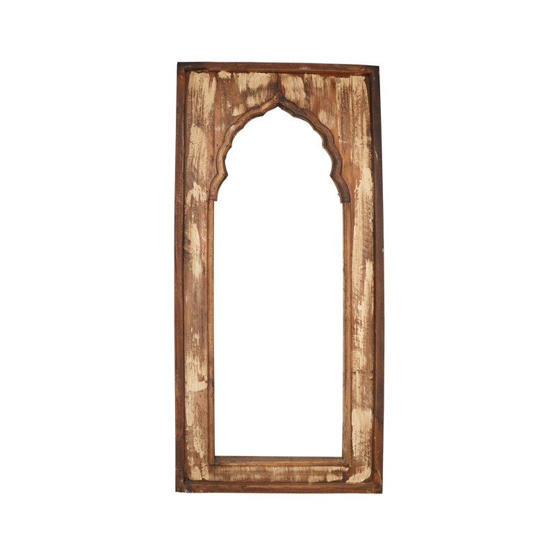 Handmade Farmhouse Buildings & Architecture Wall Decor on Solid Wood, Distressed Antique White