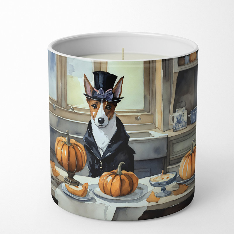 Bougie parfumée Pumpkin Pie avec support en céramique